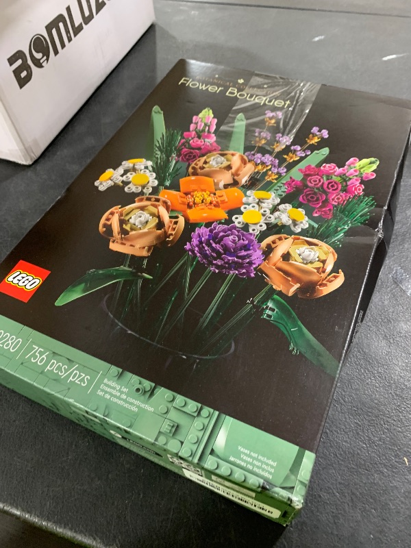 Photo 1 of LEGO Icons Flower Bouquet Building Set - Artificial Flowers for Decoration for Home and Display, Ages 18+ - Small Fake Flowers for Table, Desk, Office - Gift for Birthdays - 10280