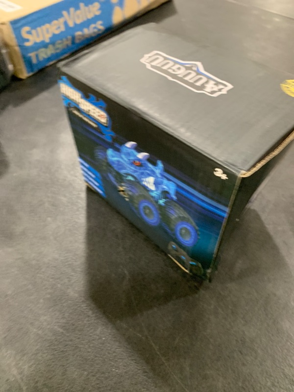 Photo 1 of AUUGUU Remote Control Car, 2.4GHz Monster Trucks Toys with Light Spray, Birthday Gift for Kids 3 4 5 6 7 8, All Terrain RC Cars, Toddler Toys for Boys Girls 3+ Year Old