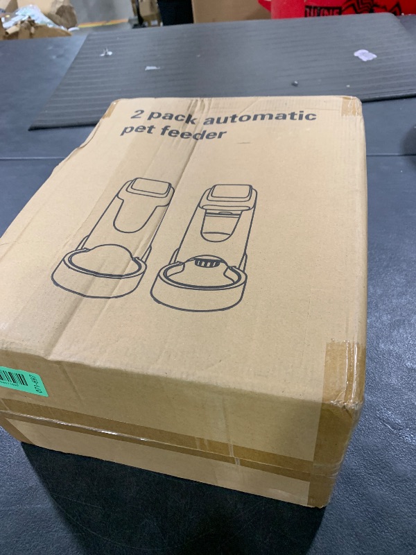 Photo 1 of Automatic Cat Feeder and Water Dispenser with Stainless Steel Bowl Dog Gravity Food Feeder and Waterer for Small Medium Pets Puppy Kitten 1 Gallon x 2