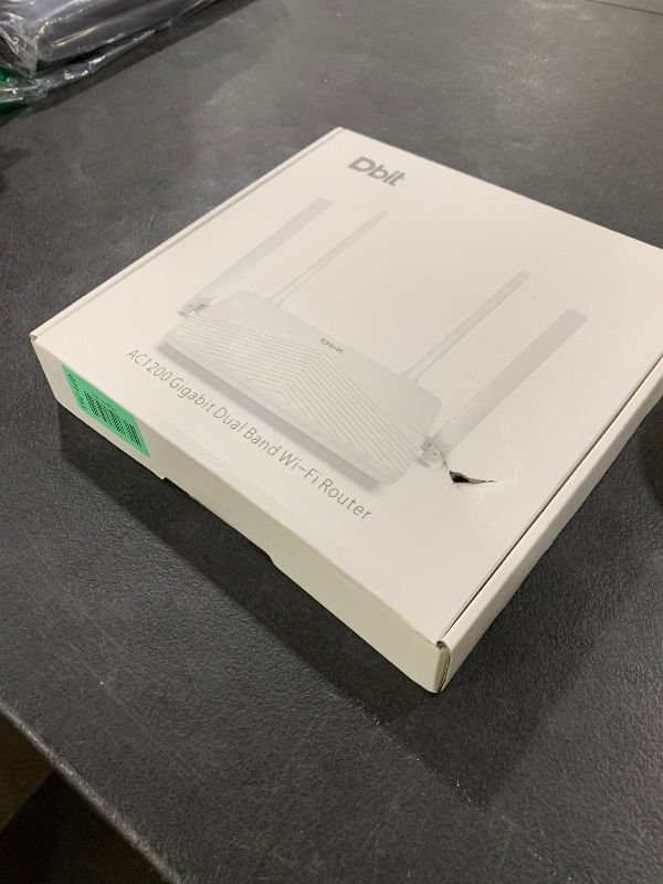 Photo 1 of DBIT AC1200 Gigabit WiFi Router 2.4GHz +5GHz Dual Band MU-MIMO Wireless Internet Router, 4 x 10/100/1000Mbps Ethernet Ports, 4 x 5dBi Antennas, Support Bridge, Repeater Mode, EasyMesh