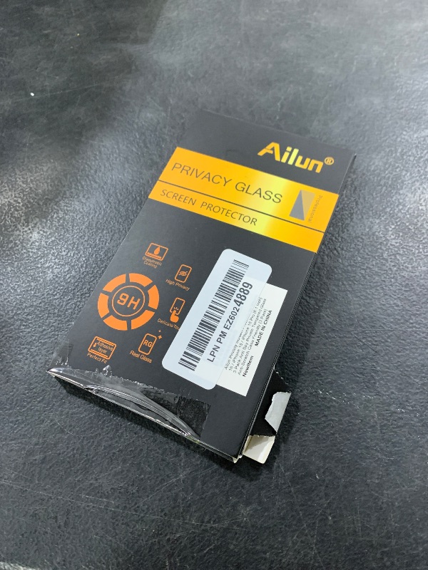 Photo 1 of Ailun Privacy Screen Protector for iPhone 16 / iPhone 15 / iPhone 15 Pro [6.1 Inch] 3 Pack Anti Spy Private Tempered Glass Anti-Scratch Case Friendly [3 Pack][Not for iPhone 16 Pro 6.3 inch]