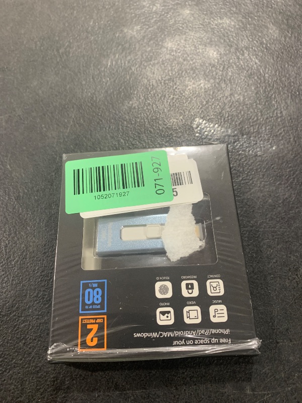 Photo 1 of 256GB USB Flash Drive for Phone and Pad, Photo Stick High Speed External USB Thumb Drives Photo Storage Memory Stick for Save More Photos and Videos (Blue, 256GB)