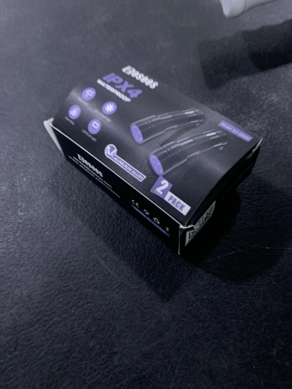 Photo 1 of COSOOS 2 Pack UV Flashlight, 12 LED Handheld Blacklight Flashlight 395nm Mini Light Torch Detector for Dog Pet Urine Stains, Bed Bugs and Scorpions. (Batteries not Included)