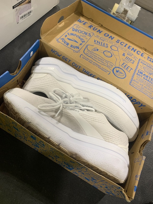 Photo 1 of Brooks Men’s Ghost Max 2 Neutral Running & Walking Shoe - Bright White/Bright White - 11 Medium