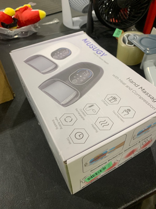 Photo 1 of Hand Massager with Heat and Compression : Full-Hand and Wrist Coverage with Touchscreen & Palm Roller – Designed for Daily Comfort at Home, Office, or Travel