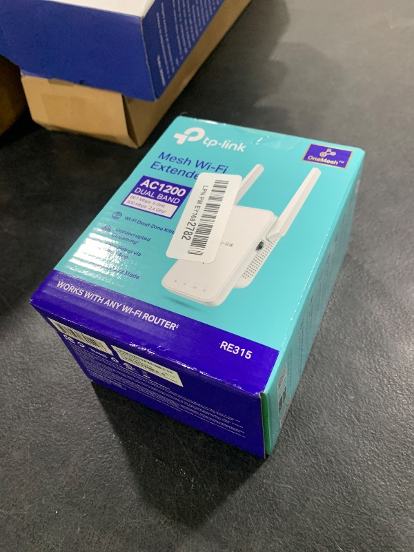 Photo 1 of TP-Link AC1200 WiFi Extender, 2025 Wirecutter Best WiFi Extender, 1.2Gbps Home Signal Booster, Dual Band 5GHz/2.4GHz, Up to 1600 Sq.ft and 32 Devices, EasyMesh Compatible, One Ethernet Port (RE315)