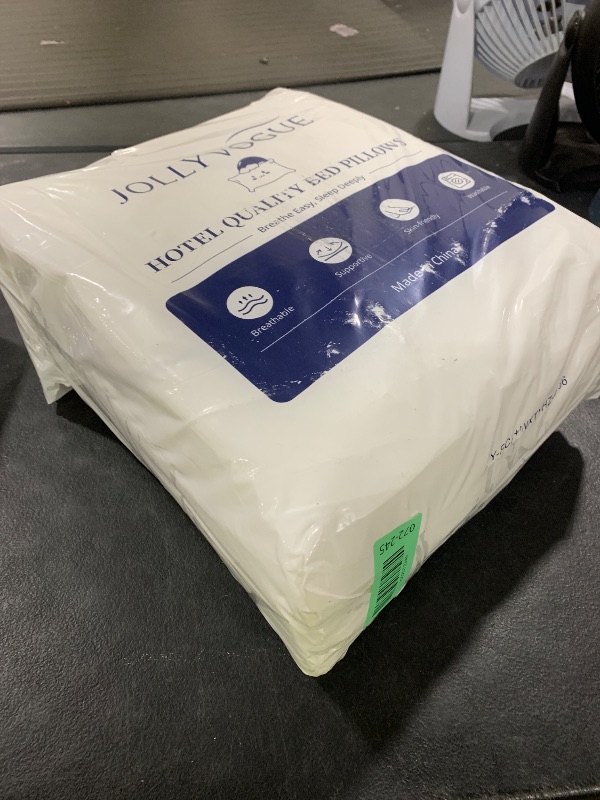 Photo 1 of JOLLYVOGUE Pillows Queen Size Set of 4, Washable Supportive Bed Pillows with Super Soft Down Alternative Fill, Luxury Fluffy Hotel Quality for Side, Back, and Stomach Sleepers