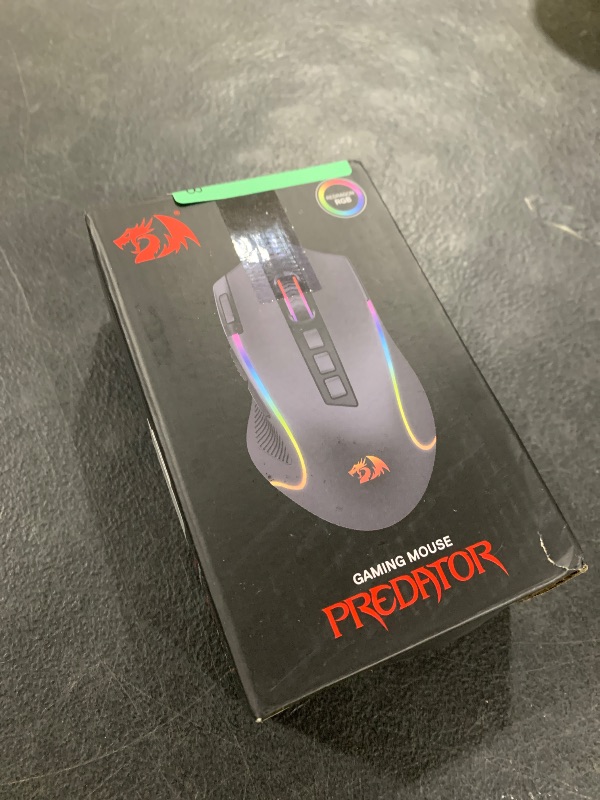 Photo 1 of Redragon M612 Predator RGB Gaming Mouse, 8000 DPI Wired Optical Mouse with 11 Programmable Buttons & 5 Backlit Modes, Software Supports DIY Keybinds Rapid Fire Button