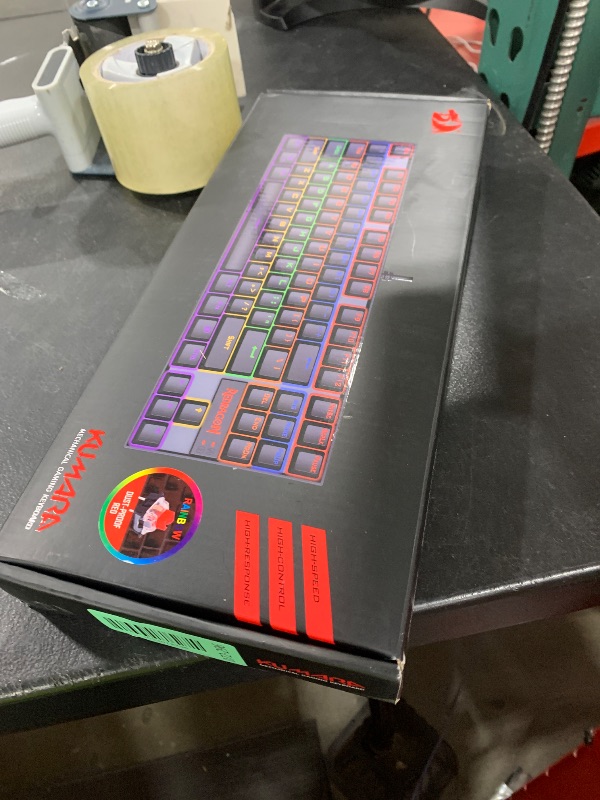 Photo 1 of Redragon K552 Mechanical Gaming Keyboard, 87-Key Compact, LED Gaming Keyboard with Red Switches, Anti-Ghosting, Metal Frame for PC Gaming & Typing, Beginner-Friendly (Black)