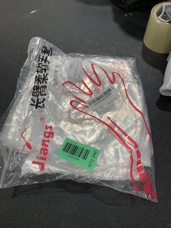 Photo 1 of 50 Pack Waterproof Arm Cast Cover for Showering Long Arm Cast Protector Gloves PICC Line Shower Bath Cover After Shoulder Surgery Hands Wrists Elbow Finger Wound Care Disposable Adult Transparent