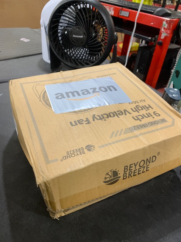 Photo 1 of BEYOND BREEZE Floor Fan 9 Inch, 3-Speed Portable Metal Fan with Adjustable Tilt, Quiet Small Cradle Floor Fan for Home, Office, Bedroom