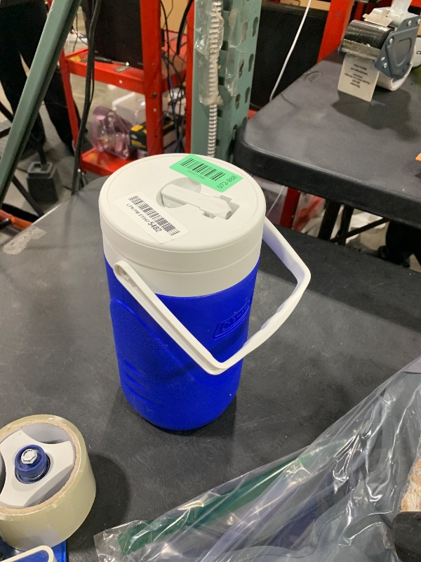 Photo 1 of Blue & White Coleman 8009 Personal Half Gallon Water Jug Cooler
