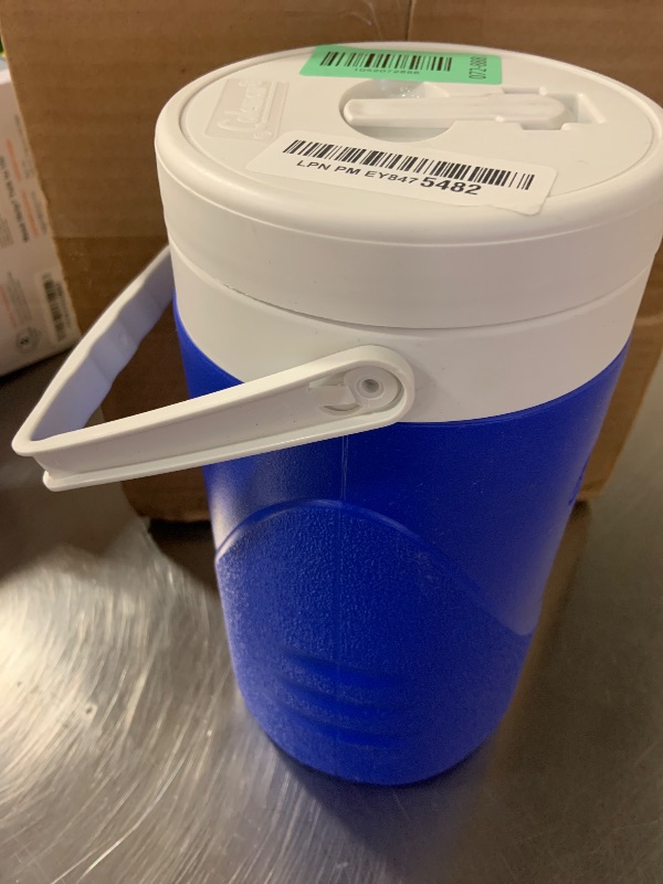 Photo 1 of Blue & White Coleman 8009 Personal Half Gallon Water Jug Cooler
