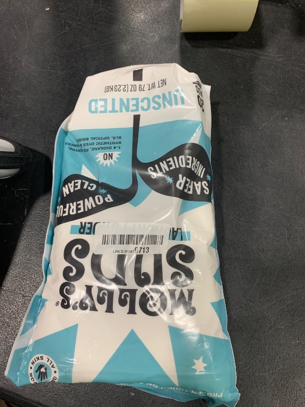 Photo 1 of Molly's Suds Original Laundry Detergent Powder | Clean Laundry Detergent Powder for Sensitive Skin | Simple, Effective Ingredients, Stain Fighting | 120 Loads (Unscented)