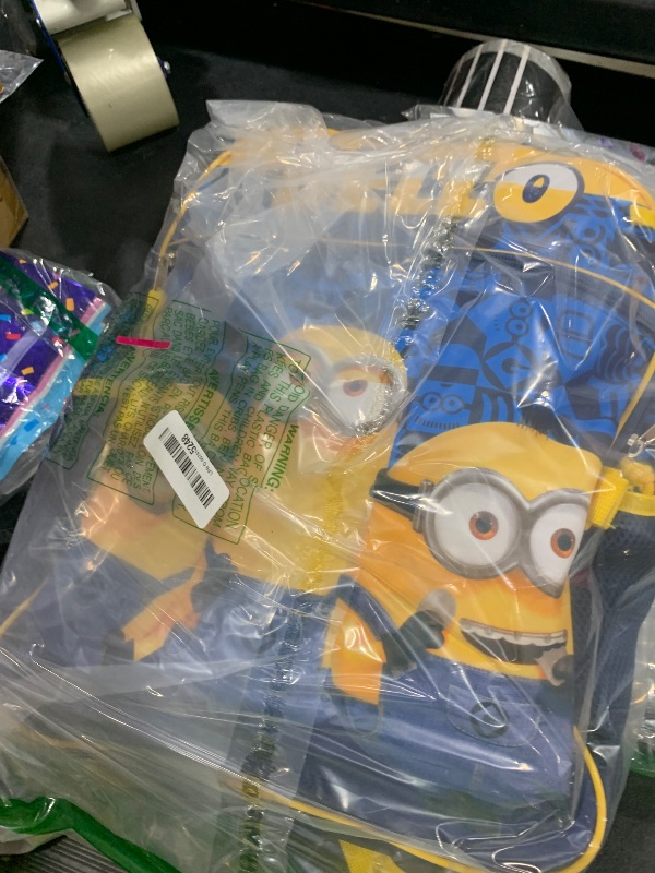 Photo 1 of AI ACCESSORY INNOVATIONS Minions Backpack Bello Character Design 5 Piece Set with Lunch Box
