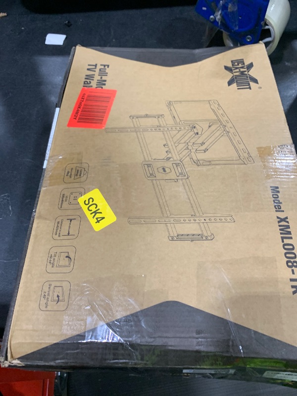 Photo 1 of USX Mount Full Motion TV Wall Mount for Most 42-86 inch Flat Screen/LED/4K, TV Mount Bracket Dual Swivel Articulating Tilt 6 Arms, Max 16" Wood Studs, VESA 600x400mm, Holds up to 132lbs