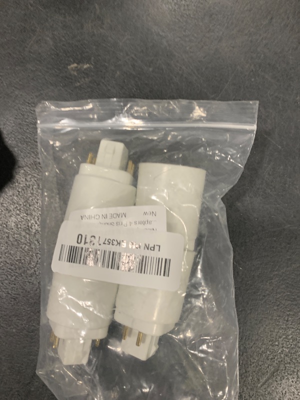 Photo 1 of Nicerity G24 to E27 Lamp Head Light Bulb Sockets Light Bulb Adapters 4 Pins Short(Pack of 4)