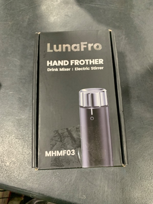 Photo 1 of Maestri House Rechargeable Milk Frother with Stepless Speed Control, LunaFro Max Handheld Electric Foam Maker Waterproof Drink Mixer Foamer with Stand & Detachable Whisks for Lattes, Cappuccino