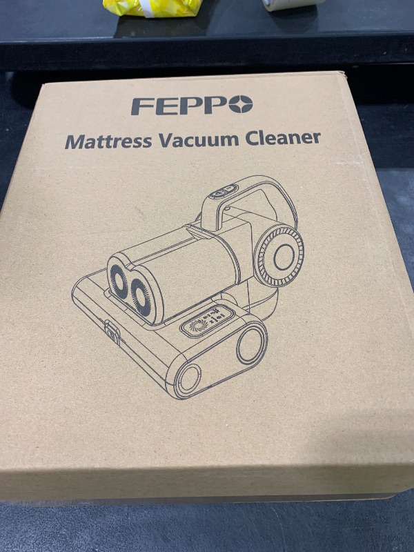 Photo 1 of FEPPO Mattress Vacuum Cleaner, 16Kpa Bed Vacuum Cleaner with 253.7nm UV-C Light, 140°F Heat, HEPA Filter & Ultrasonic, Versatile Handheld Vacuums for Bed, Sofa, Couch, Crib(Corded, 500W)