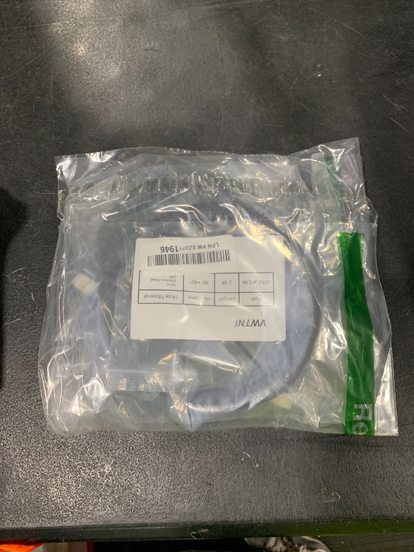 Photo 1 of VWTNI 2.5FT 6AN Fuel Line Kit,3/8 inch 6AN Fuel Hose with Hose Fitting (90 Degree and 90 Degree), CPE