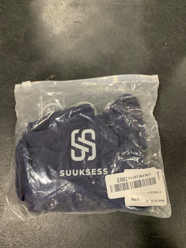 Photo 1 of SUUKSESS Women Sexy Square Neck Thong Bodysuit Backless Sleeveless Basic Cami Body Suit Top (Navy Blue, XS)