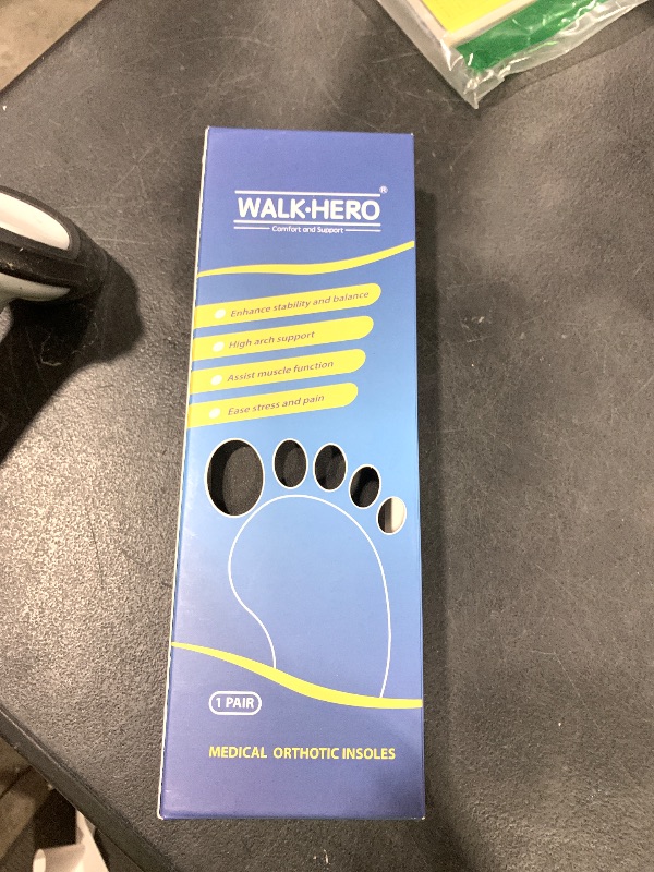Photo 1 of Inserts Relieve Plantar Fasciitis - Flat Feet Insoles Arch Supports, Orthotic Insoles for Foot Pain Arch Pain Reduce Muscle Fatigue Absorb Shock (Mens 5-5 1/2 | Womens 7-7 1/2)