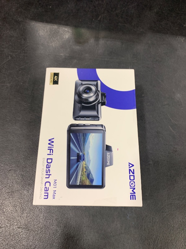 Photo 1 of AZDOME M01 Max UHD 4K Dash Cam Front and Rear, Built-in Wi-Fi, Free 64GB Card, App Control, 4K+1080 Dash Camera for Car, Built-in ADAS, G-Sensor, IP68 Waterproof, 24H Parking Mode Dashcam