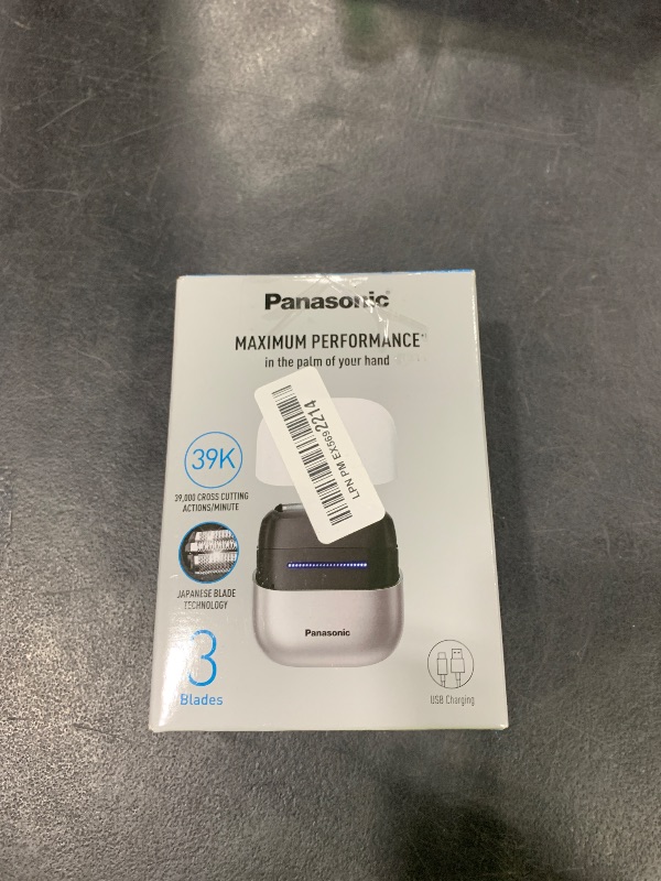 Photo 1 of Panasonic Swipe Right Travel Shaver for Women, Portable Electric Razor with USB-C Charging, 3-Blade Cutting System for Dry or Wet Use - ES-CM3A-W