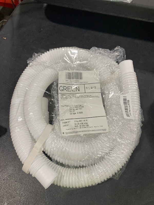 Photo 1 of Pool Filter Pump Hose for Intex Pool Accessories - 1.25"Diameter Replacement Pool Hoses for Above Ground Pools Parts Compatible with Coleman ? Bestway,59"Long With 8 Clamps (2, White)
