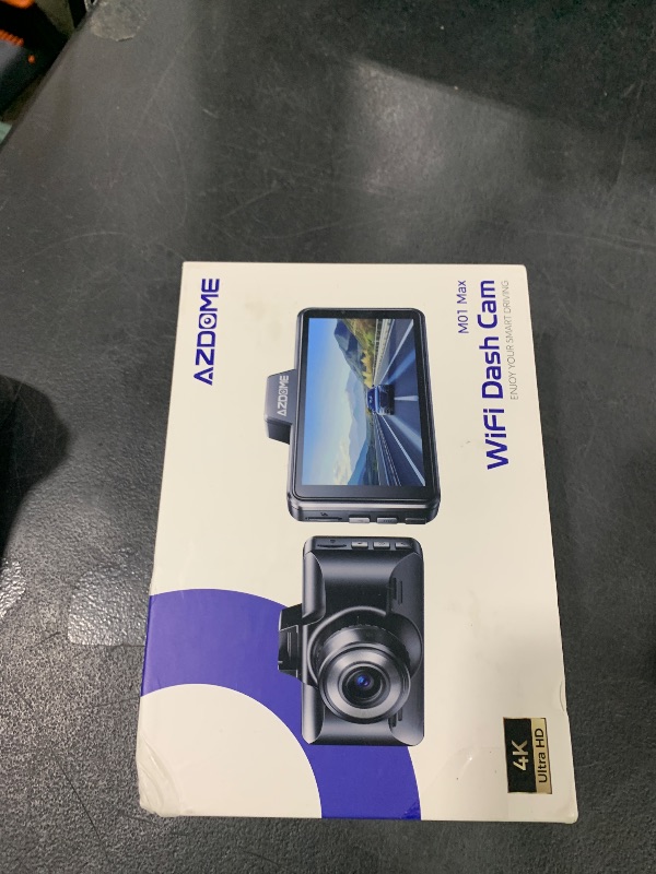 Photo 1 of AZDOME M01 Max UHD 4K Dash Cam Front and Rear, Built-in Wi-Fi, Free 64GB Card, App Control, 4K+1080 Dash Camera for Car, Built-in ADAS, G-Sensor, IP68 Waterproof, 24H Parking Mode Dashcam