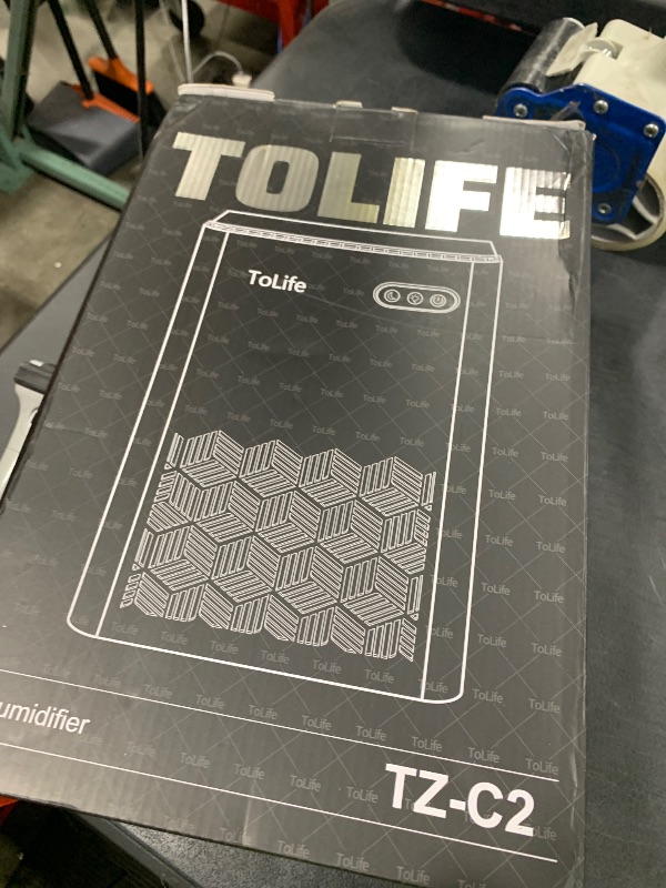 Photo 1 of ToLife Dehumidifiers for Home 95 OZ Water Tank, 1000 sq.ft Dehumidifier for Basement Bedroom Bathroom with Auto Shut Off 7 Colors LED Light,Grey