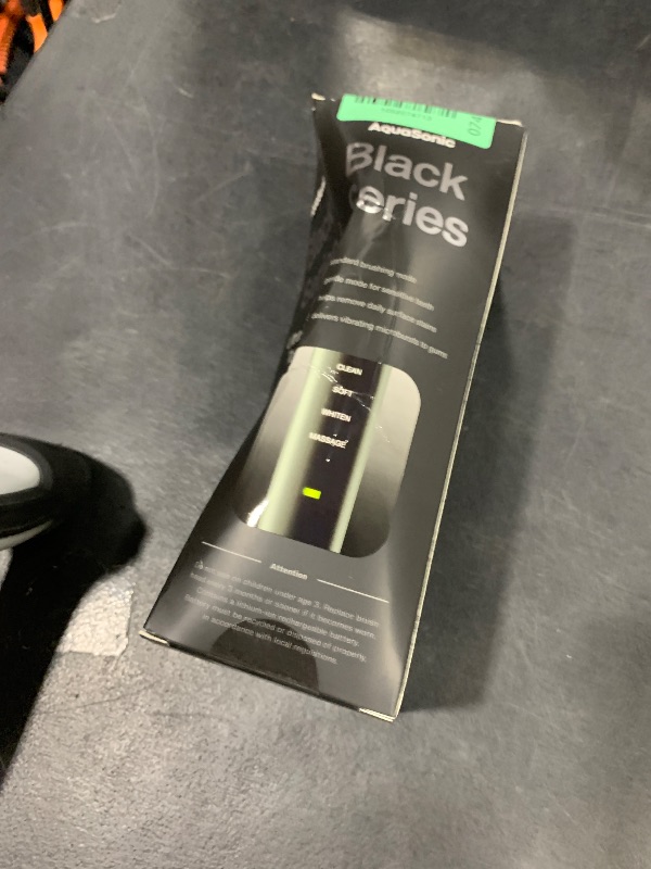 Photo 1 of Aquasonic Black Series Ultra Whitening Toothbrush – ADA Accepted Electric Toothbrush- 8 Brush Heads & Travel Case – 40,000 VPM Electric Motor & Wireless Charging - 4 Modes w Smart Timer