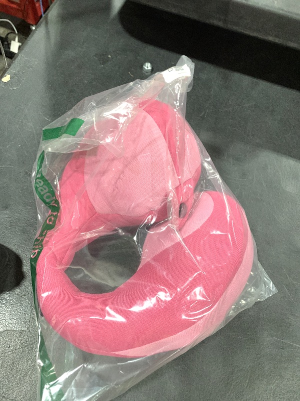 Photo 1 of INFANZIA Kids Chin Supporting Travel Neck Pillow, Helps Support Head and Neck, Comfortably Designed for Head, Neck, and Chin Support - Gifts for Toddler/Child/Kids, Pink