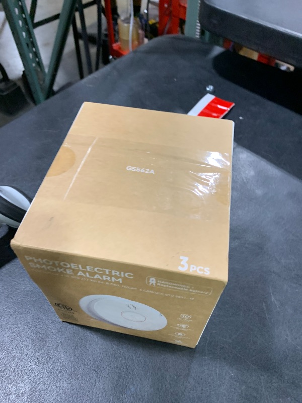 Photo 1 of Ecoey Hardwired Smoke Detector Interconnectable UP to 12 Units, Smoke Detector 10 Year with Replaceable 9V Backup Battery, Fire Alarms Smoke Detectors with Photoelectric Sensor, 3 Packs