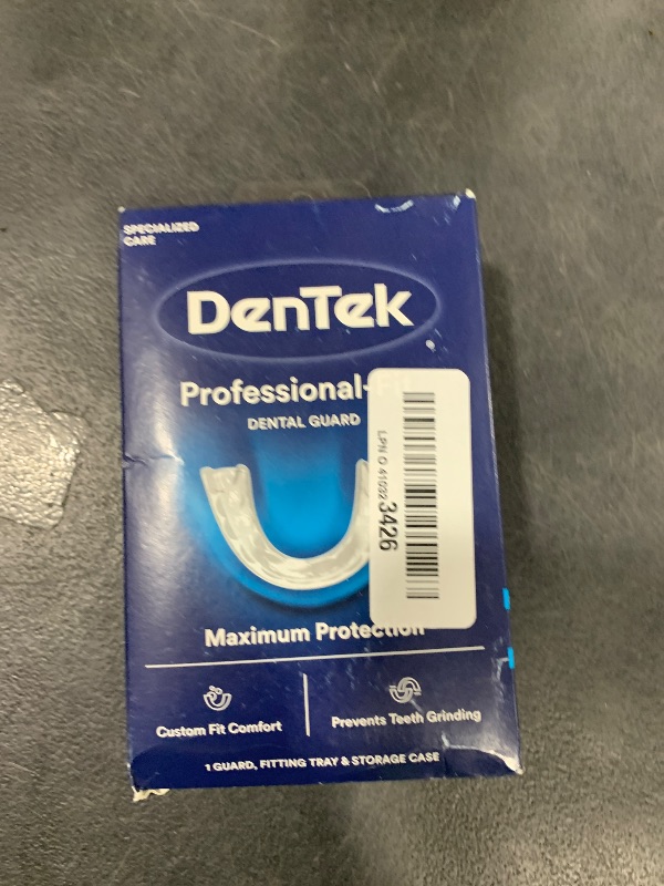 Photo 1 of DenTek Mouth Guard for Nighttime Teeth Grinding, Professional-Fit Dental Guard, 1 Count