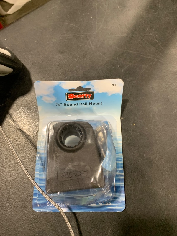 Photo 1 of Scotty #287 Round Rail Mount Adapter 7/8",Black,Small