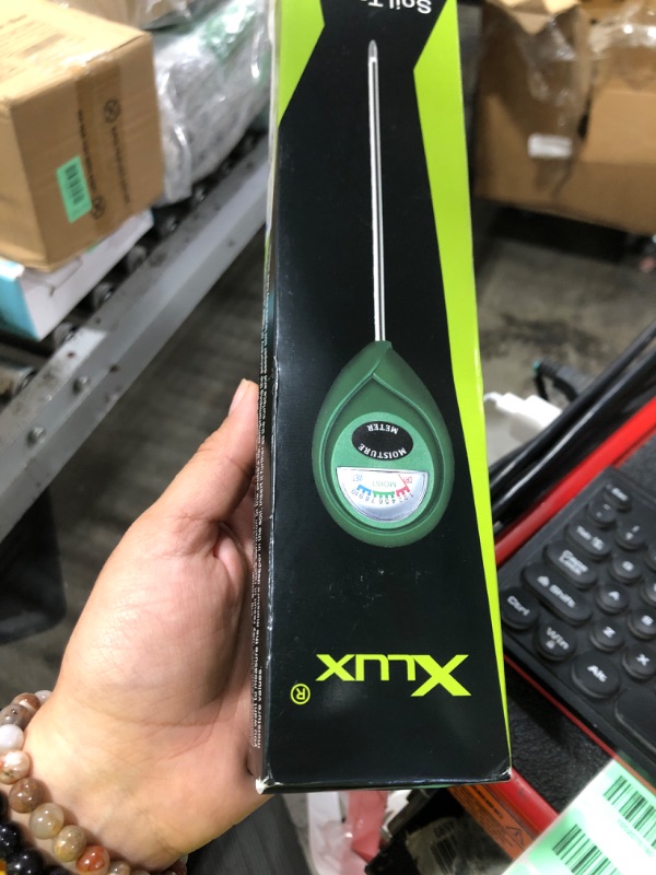 Photo 1 of XLUX Soil Moisture Meter, Plant Water Monitor, Hygrometer Sensor for Gardening, Farming, Indoor and Outdoor Plants, No Batteries Required