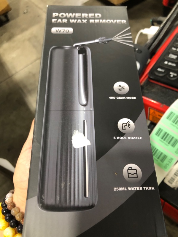 Photo 1 of Ear Wax Removal - Electric Ear Cleaner - Water Powered Ear Cleaner with 4 Water Pressure Cleaning Modes - Safe and Effective Ear Wax Removal Tool - Water Resistant USB Rechargeable