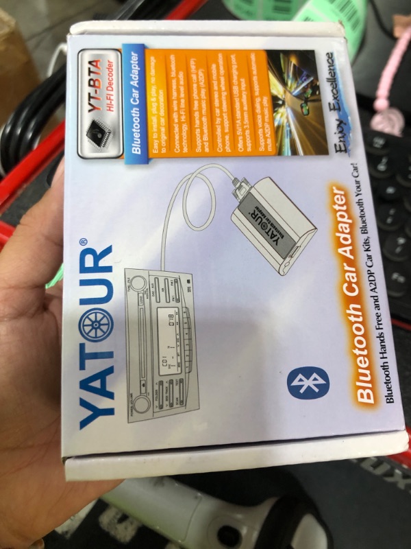 Photo 1 of Bluetooth Car Adapter, CD Bluetooth Adapter for Car, 6 + 6 Pin CD Changer Connector for Audio Music Streaming Device, 3.5mm AUX Input, Fits Toyota Lexus GX470