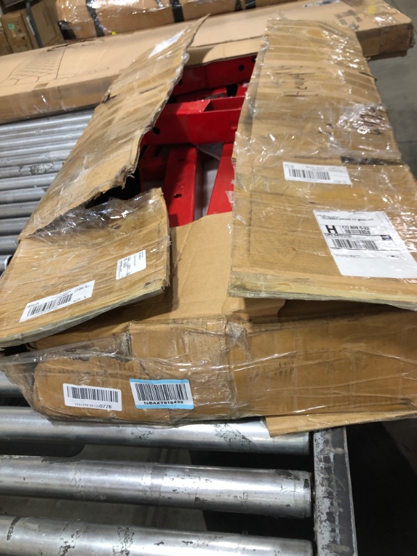 Photo 1 of 2 Ton Engine Hoist, Folding Cherry Picker Engine Hoist with Lever and 6 Casters, 4400lbs Heavy Duty Hydraulic Shop Crane, Engine Crane Lifter for Workshops Garage Warehouse