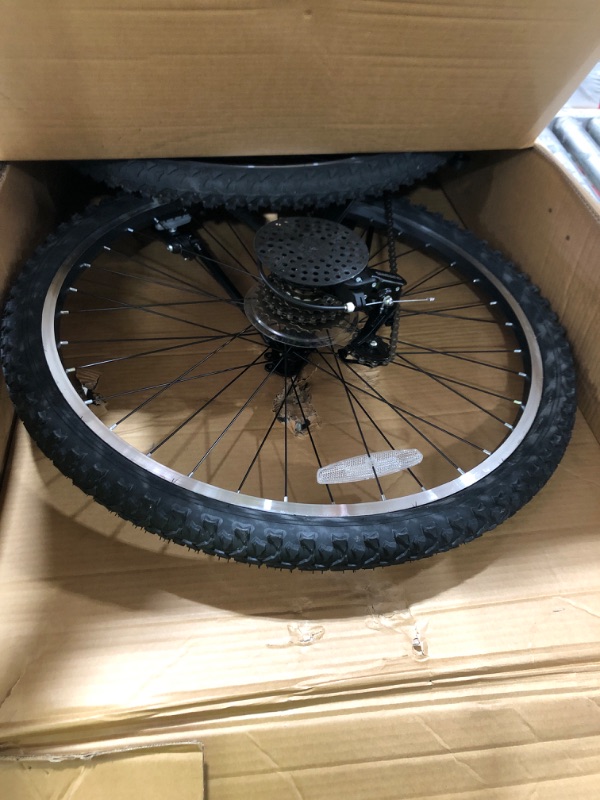 Photo 1 of Huffy Stone Mountain Mens 26 Inch Mountain Bike, Matte Black Frame, 21-Speed Shimano Twist Shifting, Front Suspension, Comfort Saddle | 20"/24"/26" Sizes, 6-21 Speeds, Dual Suspension Available |