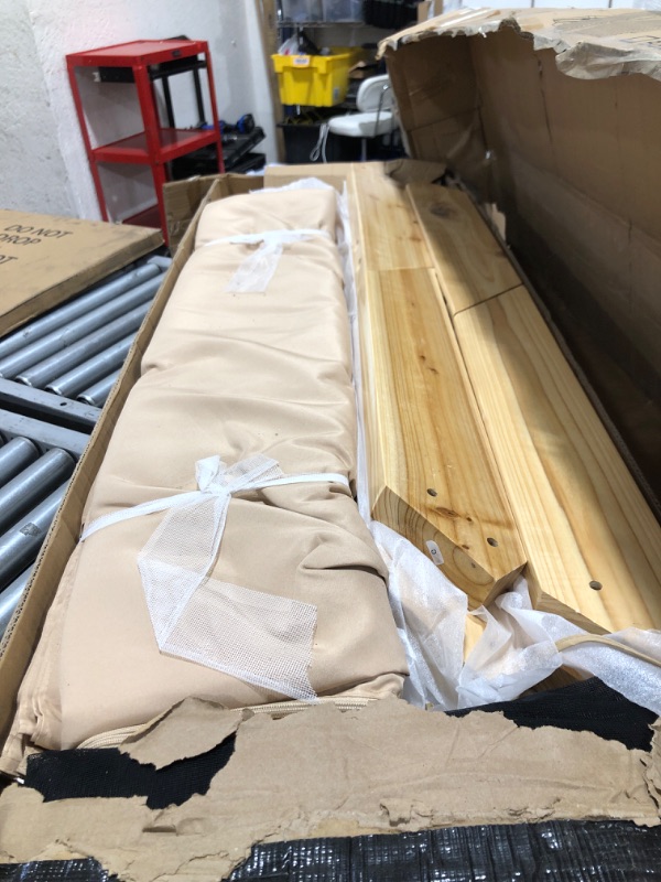 Photo 1 of BOX 2 OF 4 ONLY - FOR PARTS ONLY - HarmonyHealth 12 x 16 Ft Wood Gazebo, Upgrade Wooden Frame, Double Galvanized Steel Roof, Hardtop Gazebo with Nettings and Curtains for Backyard, Patio, Garden and Lawn, Khaki