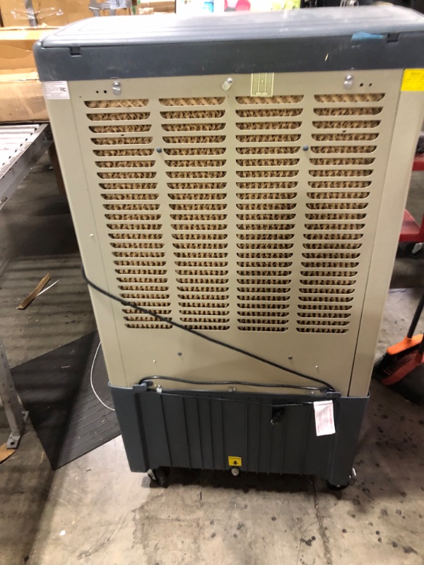 Photo 1 of Uthfy 58" Evaporative Air Cooler, 8979 CFM Swamp Cooler with 110° Oscillation, 36 Gallon Water Tank, Portable Air Conditioner with 3 Speeds, Evaporative Cooler with 5 Ice Packs for Garage, Patio Use