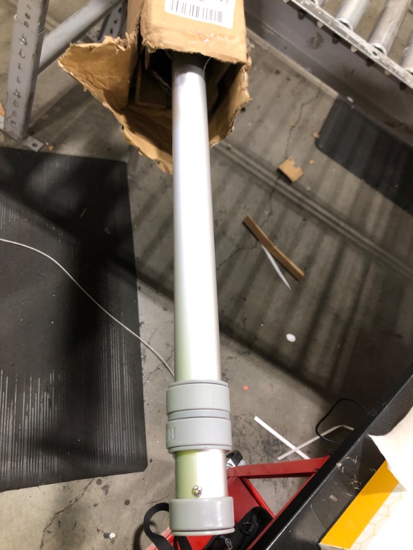 Photo 1 of Service First Heavy Duty Telescoping Flagpole Kit (25 Foot, Silver)
