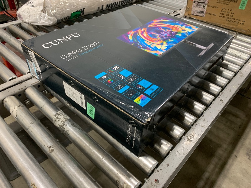 Photo 1 of SEE NOTES........CUNPU 27 Inch 4K IPS Monitor, UHD Untra-Slim Bezel Monitor, 65w USB Type-C Port Connectivity, for Home Office Creators, 99% DCI-P3, Height/Swivel/Tilt/Pivot Adjustable, Built-in Speaker, DP/HDMI