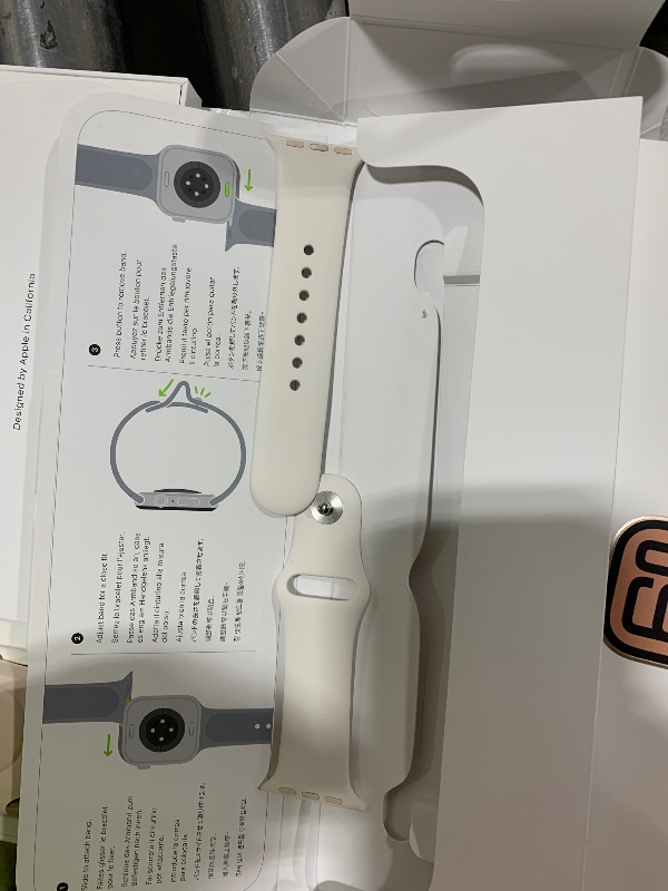 Photo 1 of Apple Watch Series 10 [GPS 42mm case] Smartwatch with Rose Gold Aluminium Case with Light Blush Sport Band - S/M. Fitness Tracker, ECG App, Always-On Retina Display, Water Resistant