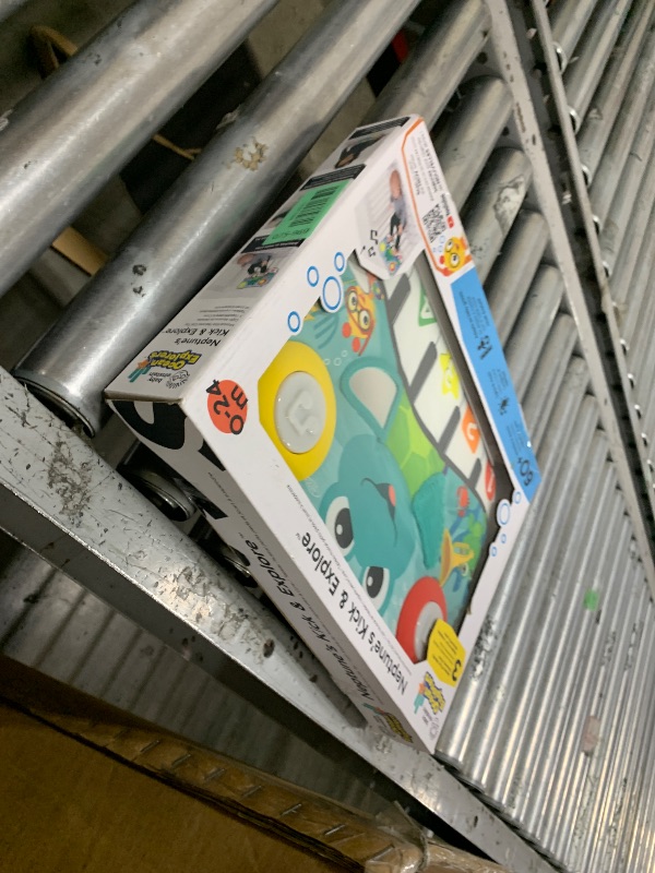 Photo 1 of Baby Einstein Ocean Explorers Neptune's Kick & Explore Musical Kick Pad & Crib Toy, Tummy Time Mat, Learning Toy, for Ages 0 Months and up