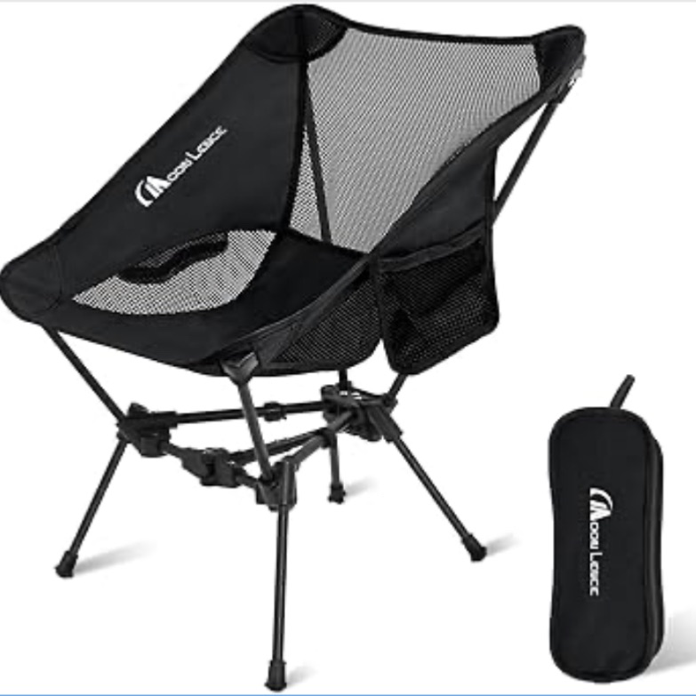 Photo 1 of MOON LENCE Portable Camping Chair Backpacking Chair - The 4th Generation Ultralight Folding Chair - Compact, Lightweight Foldable Chairs for Hiking Mountaineering, Beach