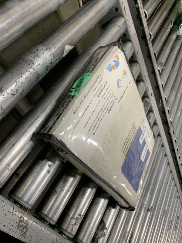 Photo 1 of 100% Blackout Shield Linen Blackout Curtains for Bedroom 84 Inches Long, Back Tab/Rod Pocket Living Room Drapes, Thermal Insulated Blackout Curtains 2 Panels Set, 50" W x 84" L, Cream