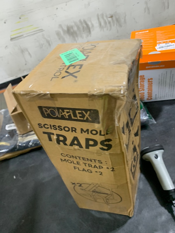 Photo 1 of 2 Pack Mole Traps,Galvanized Steel Scissor Trap,Reusable Mole Trap Killer,Easy Set Mole Eliminator Trap for Lawns